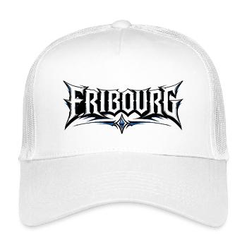 Police baptismale de FRIBOURG - Casquette trucker enfant - blanc - Devant