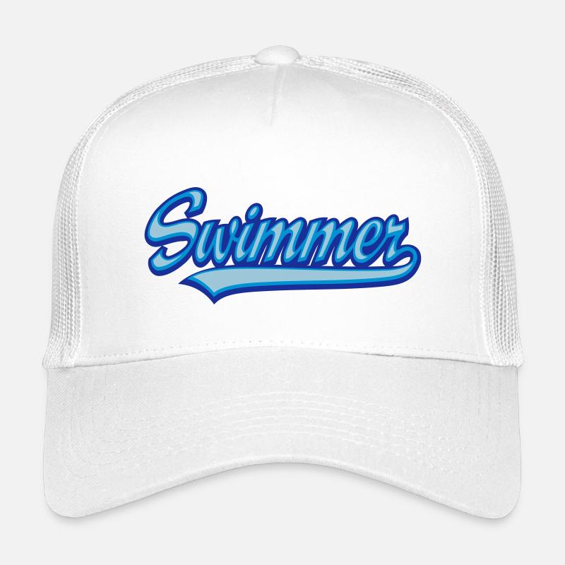 swimmer - Kinder Trucker-Cap - Weiß