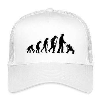 Evolution de la paternité du (grand) - Casquette trucker enfant - blanc - Devant