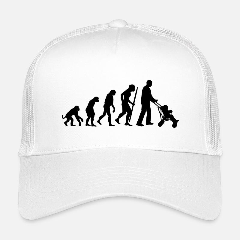 Evolution de la super-papa - Casquette trucker enfant - blanc