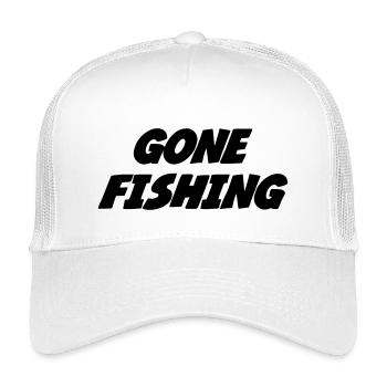 Gone Fishing - Kinder Trucker-Cap - Weiß - Vorne