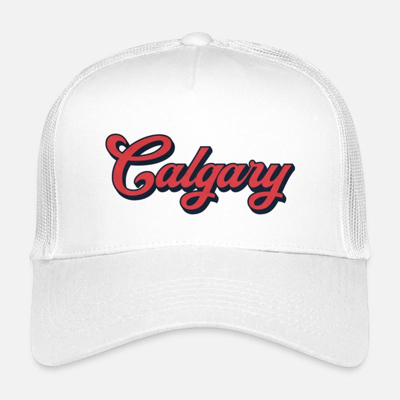 Calgary Schriftzug Kanada – Retro Typografie Kinder Trucker-Cap