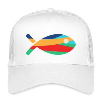 FISH. - Kids’ Trucker Cap - white - Front