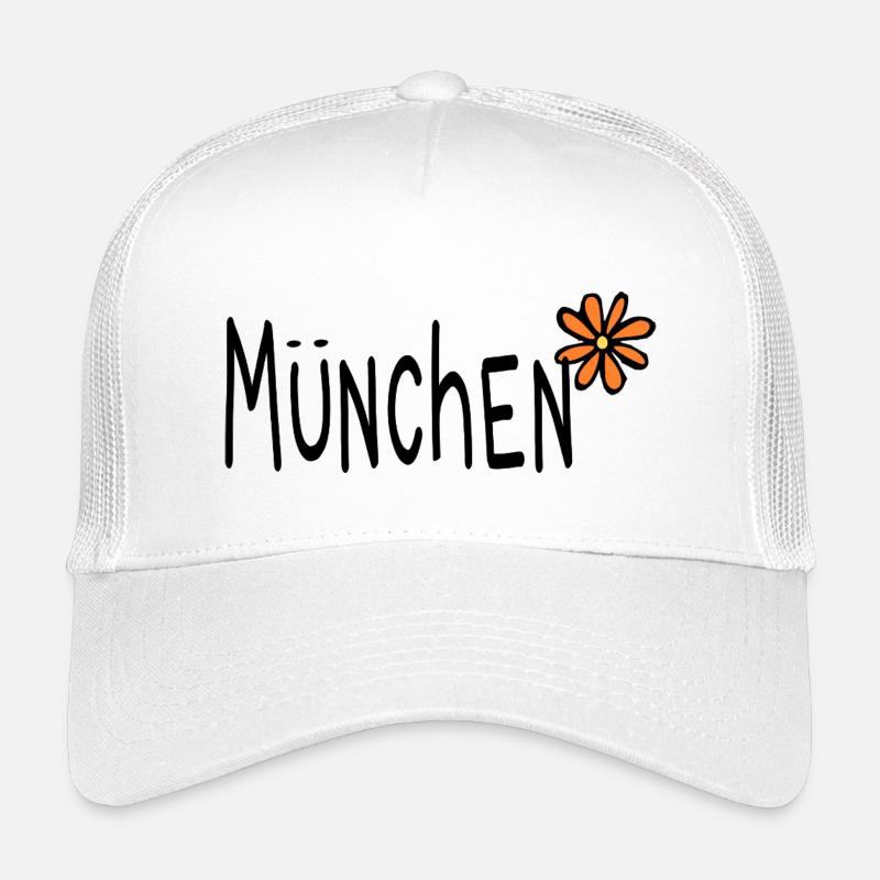 München 089 Flower Blume - Kinder Trucker-Cap - Weiß