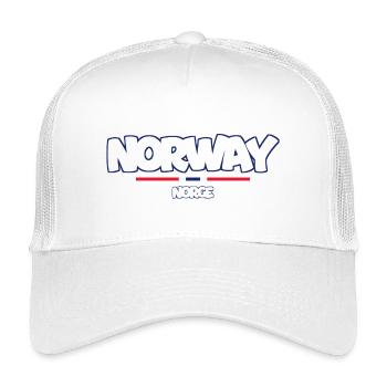Norway - Norge - Norwegen - Flagge - Skandinavien - Kinder Trucker-Cap - Weiß - Vorne