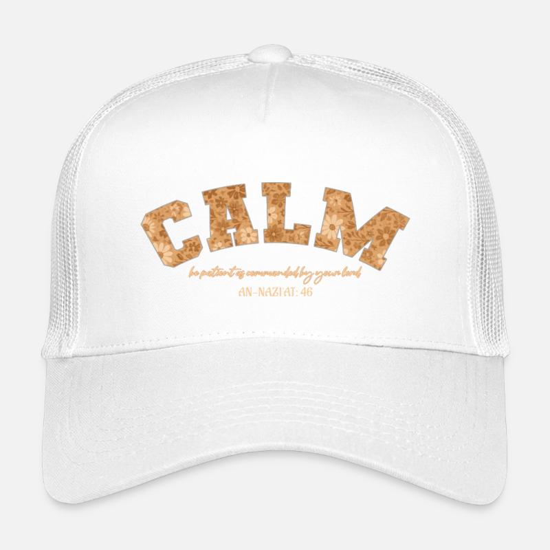 RUHE, sei geduldig, sa befohlen von deinem Herrn Kinder Trucker-Cap