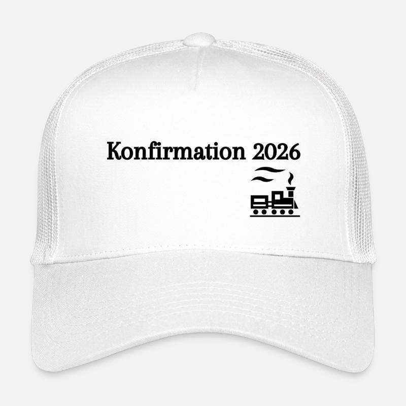 Konfirmation 2026 Glaube Symbol Zug Kinder Trucker-Cap