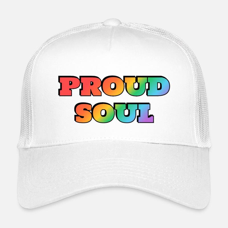 Stolze Seele Regenbogen Text Kinder Trucker-Cap