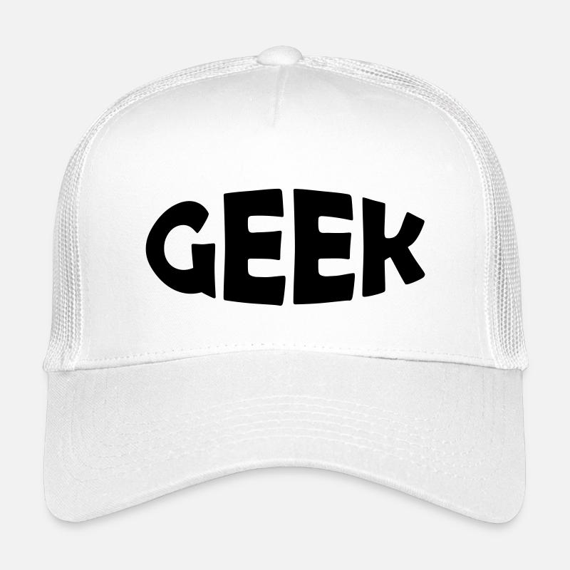 Geek - Kids’ Trucker Cap - white