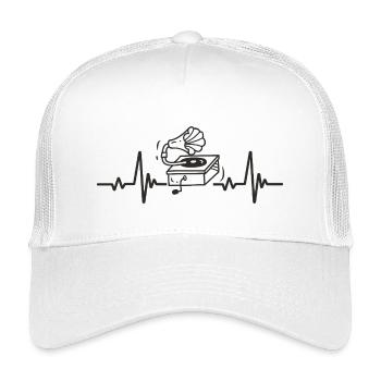 Vintage Phonograph Retro Music Rhythm Heart - Kinder Trucker-Cap - Weiß - Vorne
