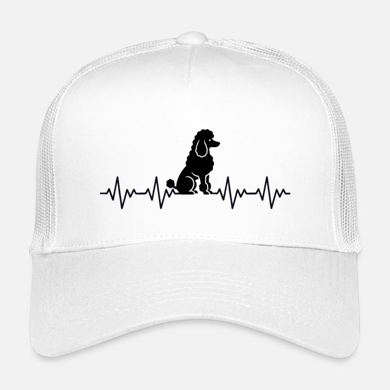 ECG du caniche Battement de cœur Casquette trucker enfant