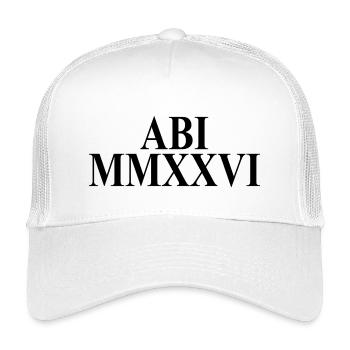 Abitur 2026 - Abitur - Roman numerals - Latin - Kids’ Trucker Cap - white - Front