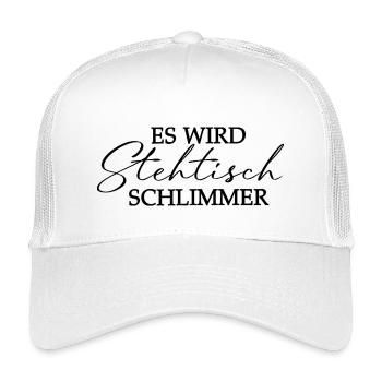 It's getting worse bar table - Typography motif - Kids’ Trucker Cap - white - Front