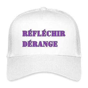 THINKING DISTURBS - Kids’ Trucker Cap - white - Front