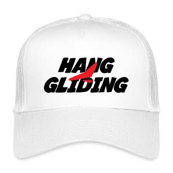 Intensive rote Drachenfliegergrafik - Kinder Trucker-Cap - Weiß - Vorne