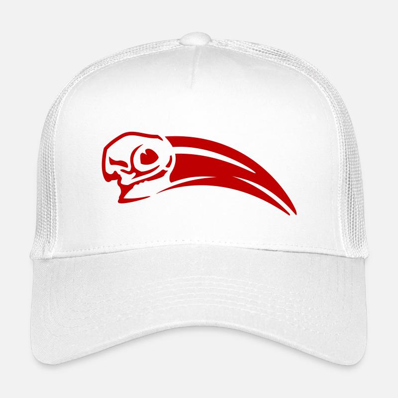 Rotschnabeltoko Schädel - Kinder Trucker-Cap - Weiß