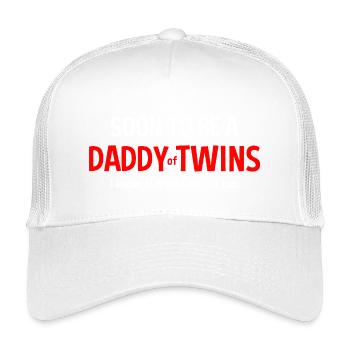 Soon to Be Daddy of Twins - Kids’ Trucker Cap - white - Front