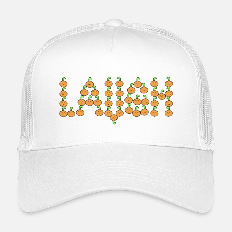 Kürbisse lachen - Kinder Trucker-Cap - Weiß