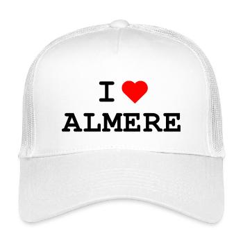 Ich liebe Almere - I love Almere - Kinder Trucker-Cap - Weiß - Vorne