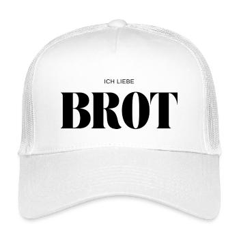 Ich liebe Brot - Kinder Trucker-Cap - Weiß - Vorne