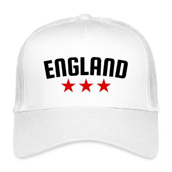England 3 Star Design - Kids’ Trucker Cap - white - Front