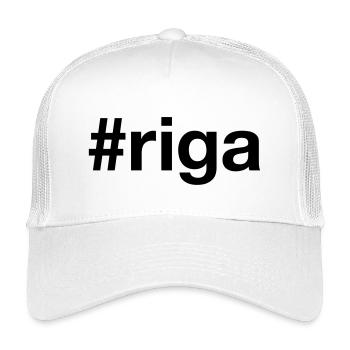 RIGA Hashtag Lettonie Lettonie - Casquette trucker enfant - blanc - Devant