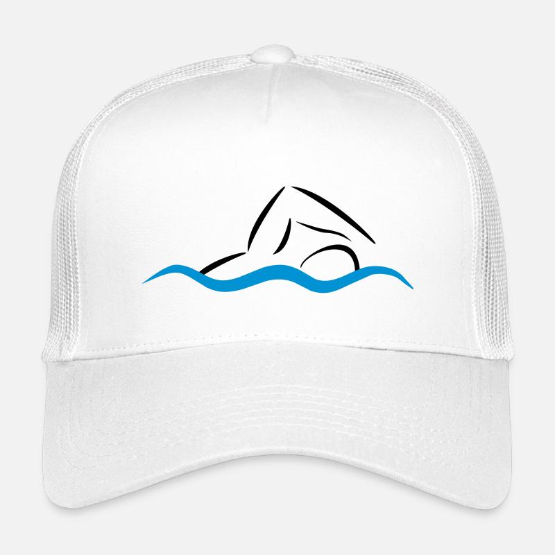 schwimmen - Kinder Trucker-Cap - Weiß