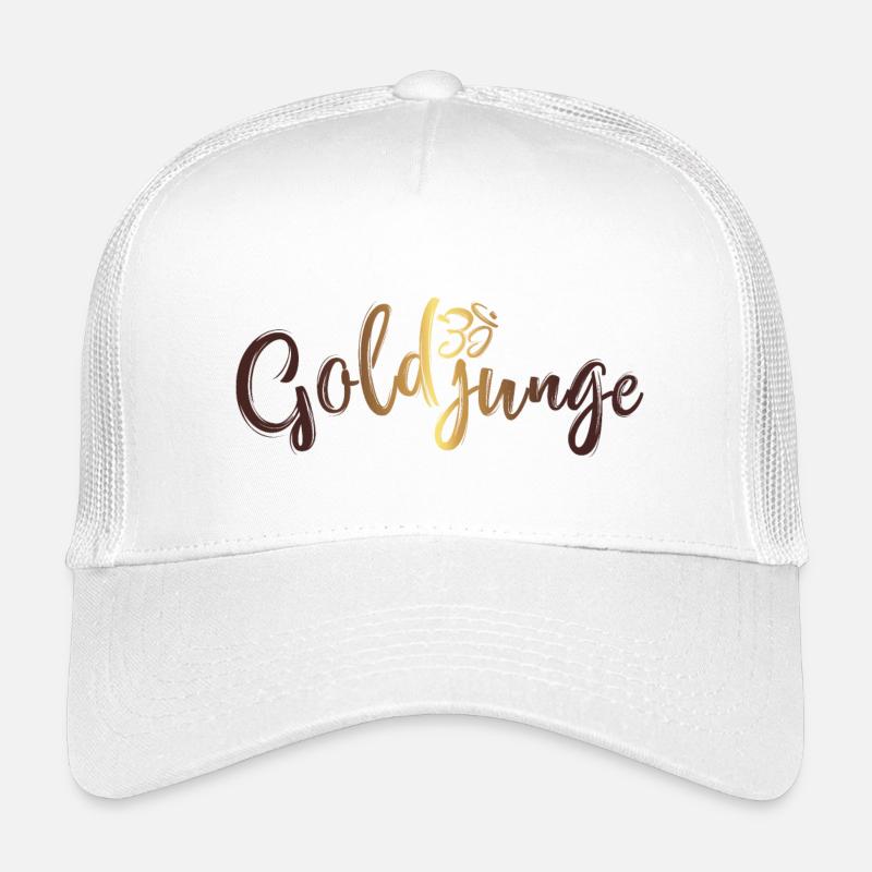 Golden Boy Basic Gold Kids’ Trucker Cap