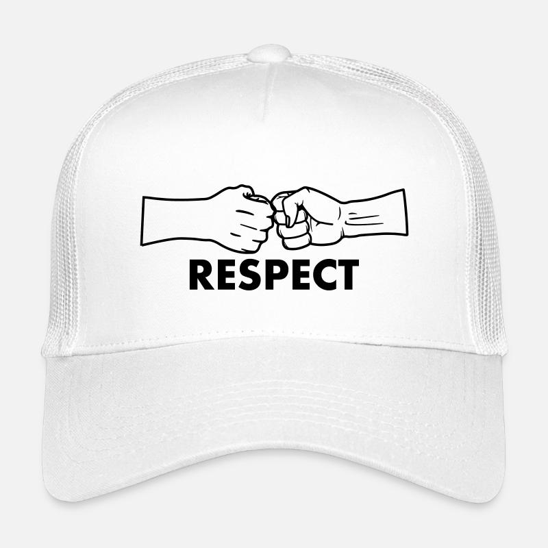 Respektiere zwei Fäuste mit dem Text 'RESPEKT' Kinder Trucker-Cap