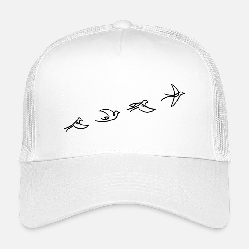 Der Flug des schwarzen Vogels Kinder Trucker-Cap