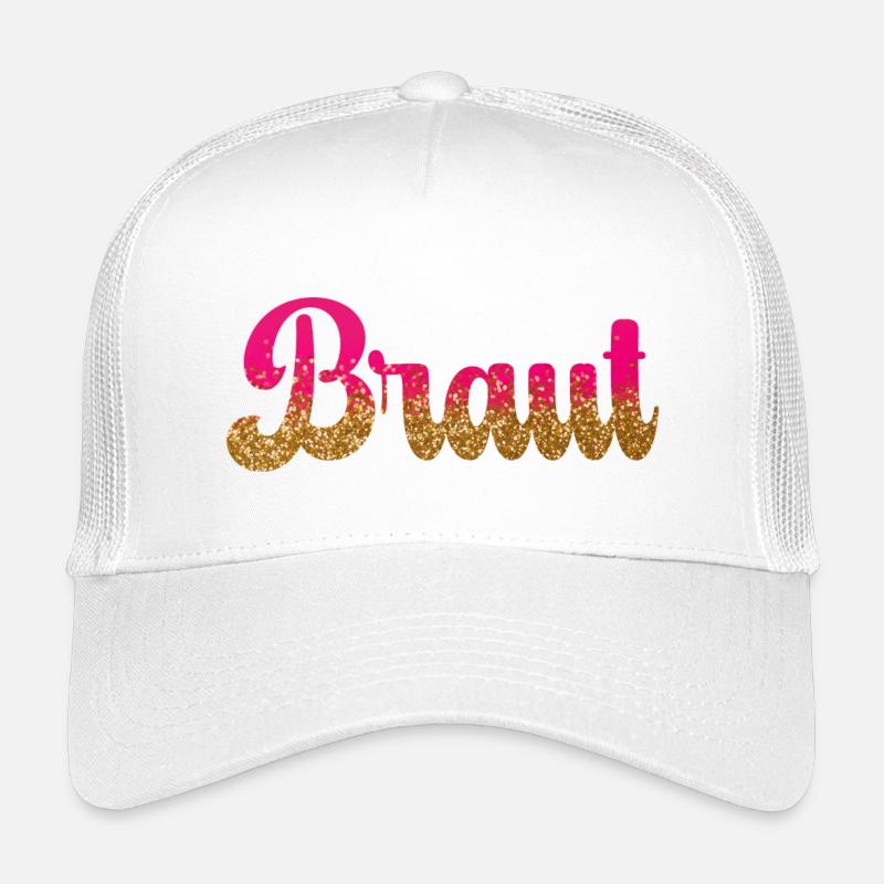 Team Braut! Pink, Gold Glitzer Kinder Trucker-Cap