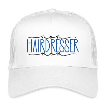 Friseurin stolze Mama süßes Geschenk - Kinder Trucker-Cap - Weiß - Vorne