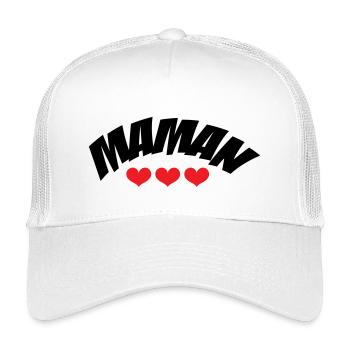 Mama / Muttertag - Kinder Trucker-Cap - Weiß - Vorne