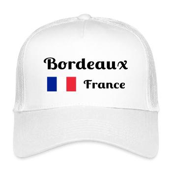 Bordeaux Frankreich - Stilvolle Drucke - Kinder Trucker-Cap - Weiß - Vorne