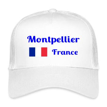 Montpellier, France- Stylish prints - Kids’ Trucker Cap - white - Front