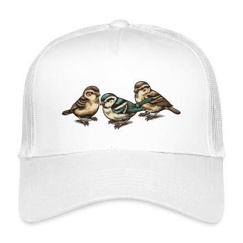 Three little birds - Kids’ Trucker Cap - white - Front