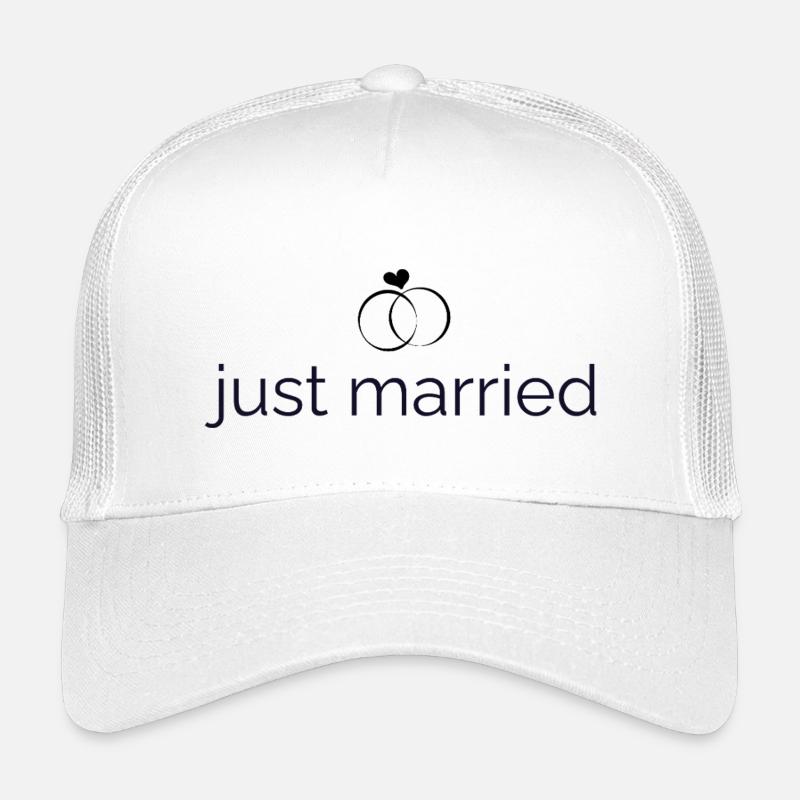 Frisch verheiratet - Trauringe Kinder Trucker-Cap