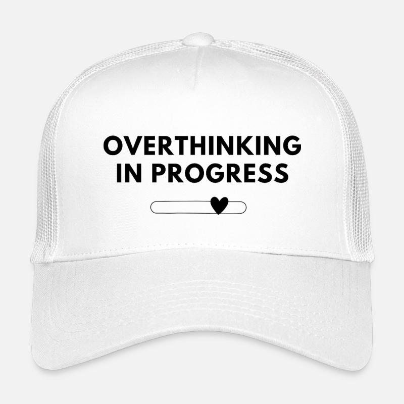 Overthinking in Progress – Statement Shirt Kinder Trucker-Cap