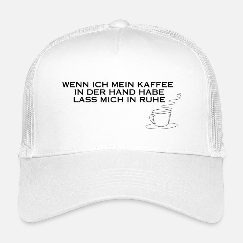Kaffee in der Hand - Kinder Trucker-Cap - Weiß