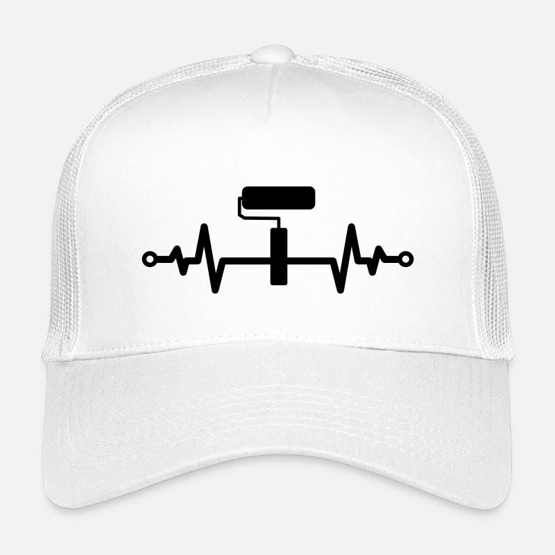 Pulse de cœur pour rouleau à peinture – Idée cadeau créative Casquette trucker enfant