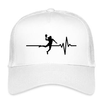 Le handball est ma vie, battement de cœur, Coupe du monde, Championnats d’Europe, DE - Casquette trucker enfant - blanc - Devant