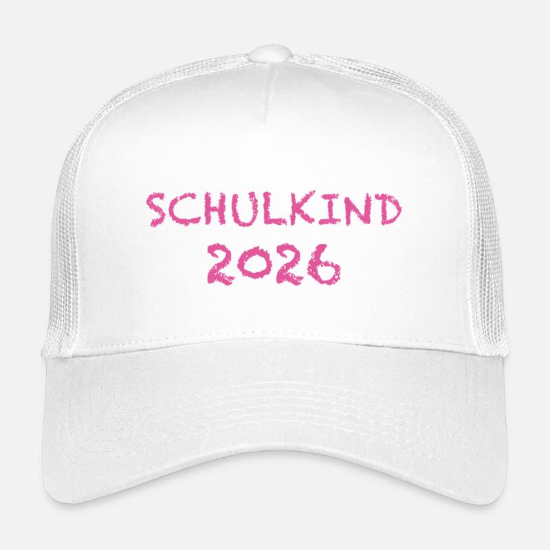 Schulkind 2026 - Kinder Trucker-Cap - Weiß