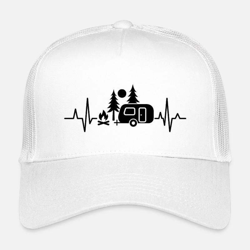 Camping au rythme du cœur du feu de camp Casquette trucker enfant