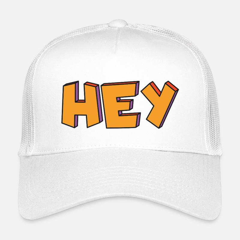 Hallo 3D Retro in Orange Kinder Trucker-Cap