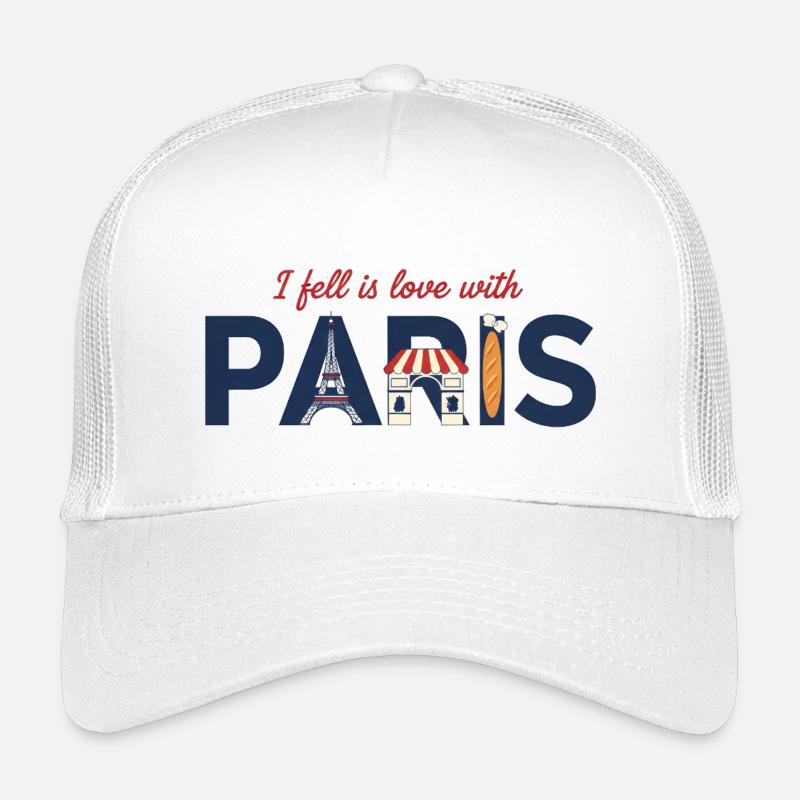 Paris Liebe – Eiffelturm & Baguette Design Kinder Trucker-Cap