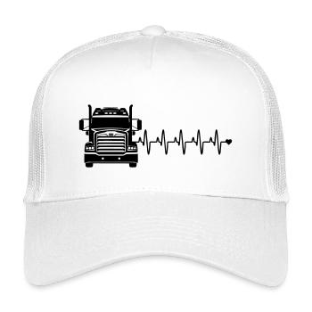 Cœur de Camion - Casquette trucker enfant - blanc - Devant