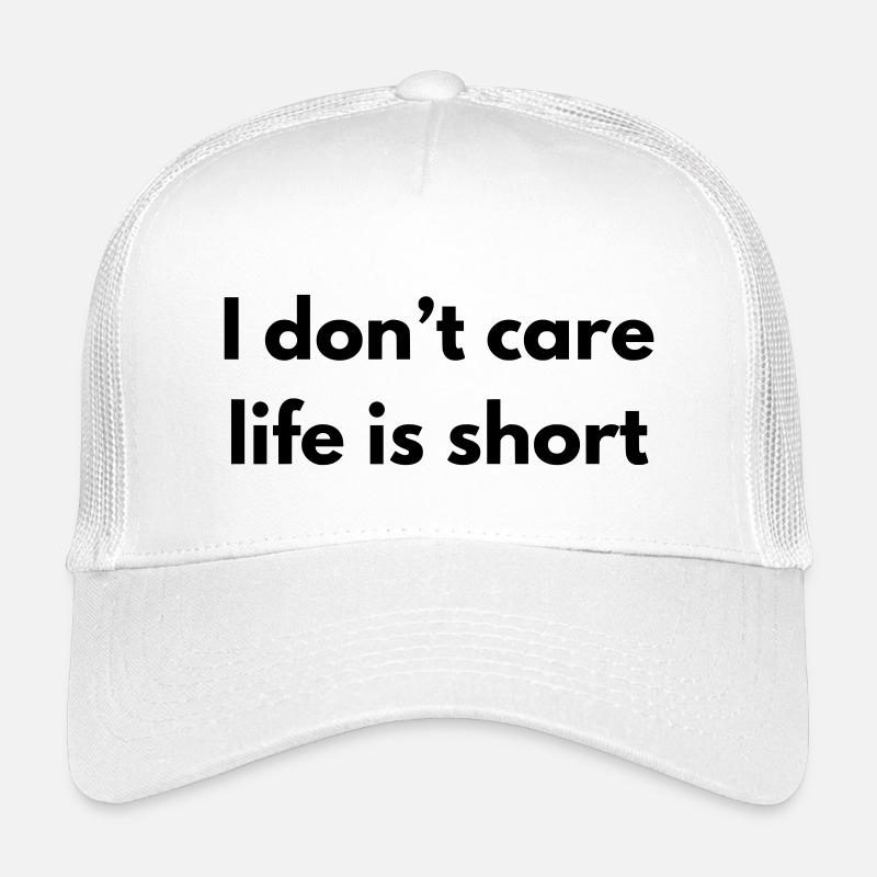 Es ist mir egal, das Leben ist kurz Kinder Trucker-Cap