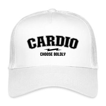 Varsity Arch - Cardio Dept - Kids’ Trucker Cap - white - Front