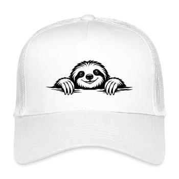 Paresseux dans une posture détendue - Casquette trucker enfant - blanc - Devant