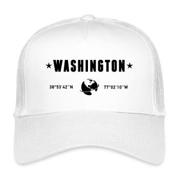 Washington DC Coordonnées de la planète Terre - Casquette trucker enfant - blanc - Devant
